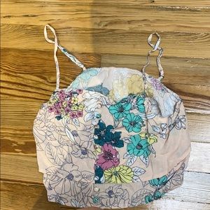 floral crop top
